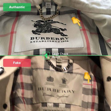 burberrys jacket fake or real|do all burberry buttons say.